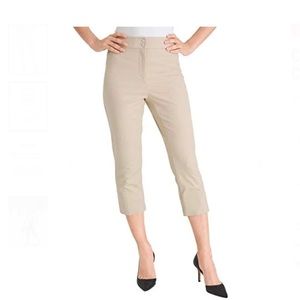 Chico’s Secret Stretch Straight Leg Cropped Pants